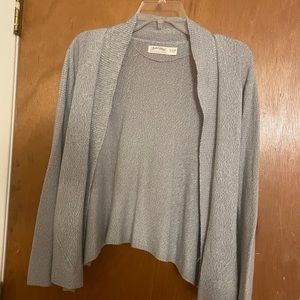 Faded Glory - Silver/Grey Cardigan Shawl - XL